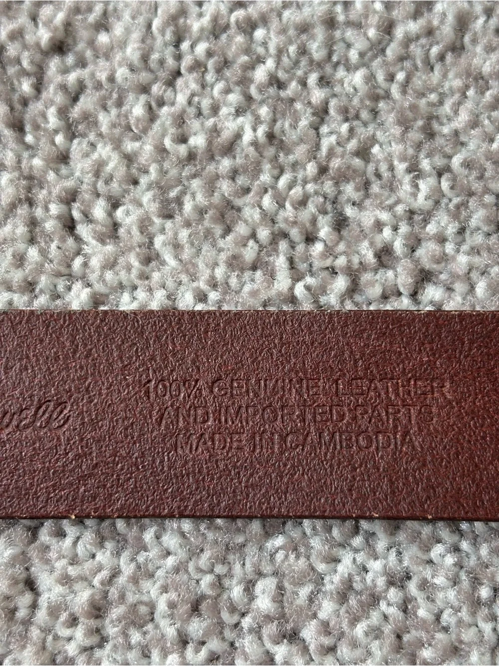 Madewell Women’s Essential Leather Belt in Warm Cinnamon Size M